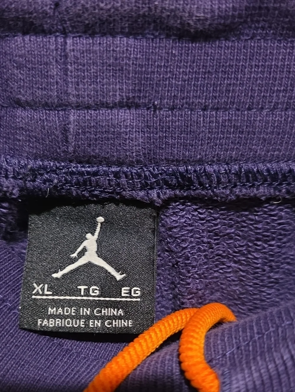 Jordan Men’s Purple and Orange Basketball Shorts Size Xl Extra Large Super Long